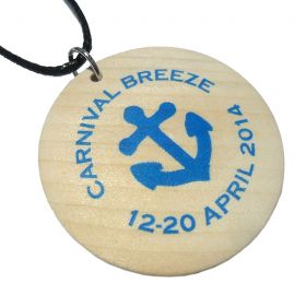 Wood Pendant Necklace - Custom Printed Swag Idea